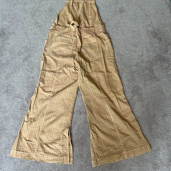 Free People, Savannah Overalls, Size Small, Color Gosling - Picture 2 of 6